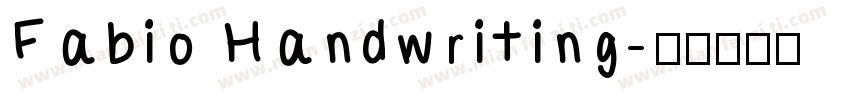 Fabio Handwriting字体转换